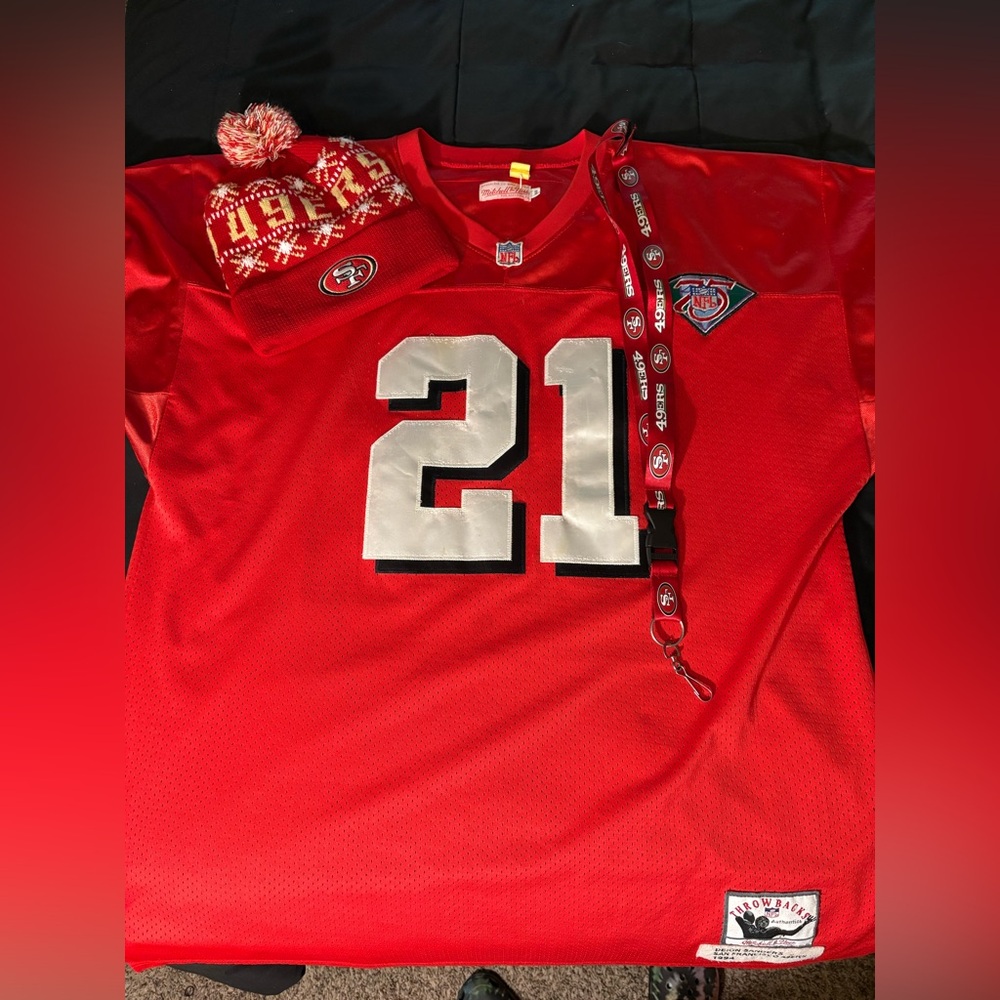 Mitchell & Ness Red and Silver Jersey